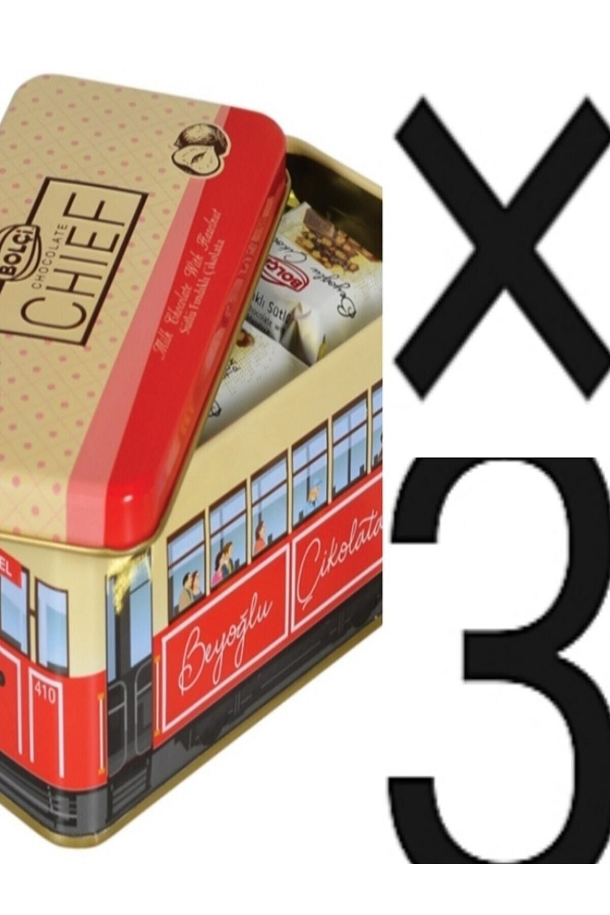 Tramvay Teneke Kutu Fındıklı 225 Gr X 3 Adet