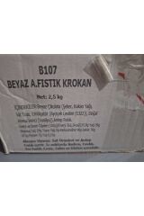 Beyaz Antep Fıstıklı Krokan 1 Kg