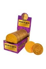 Sütlü Madalyon Çikolata 21 Gr (gold) X36 Adet