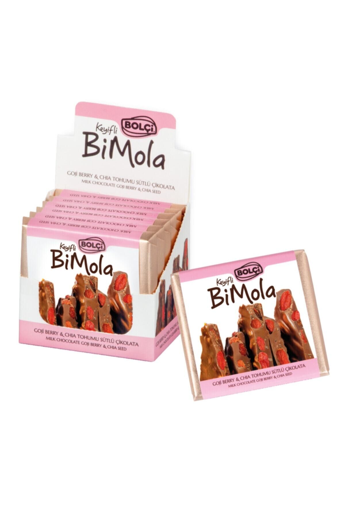 Bi Mola Sütlü Goji Berry Çiya Tablet Çikolata 70 Gr