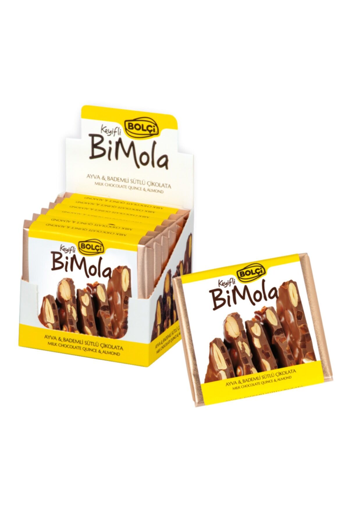 Bi Mola Sütlü Ayva Badem Tablet Çikolata 70 Gr