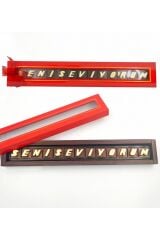 Bolçi Seni Seviyorum Yazılı Sütlü Harf Çikolata